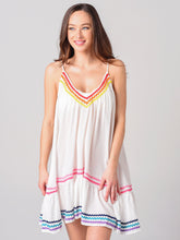 9 Seed Women's St. Tropez With Rainbow Ric-Rac Dress