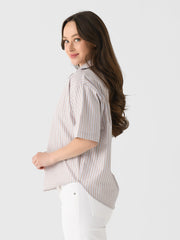 A Shirt Thing Women's Delilah Bling Stripes Shirt