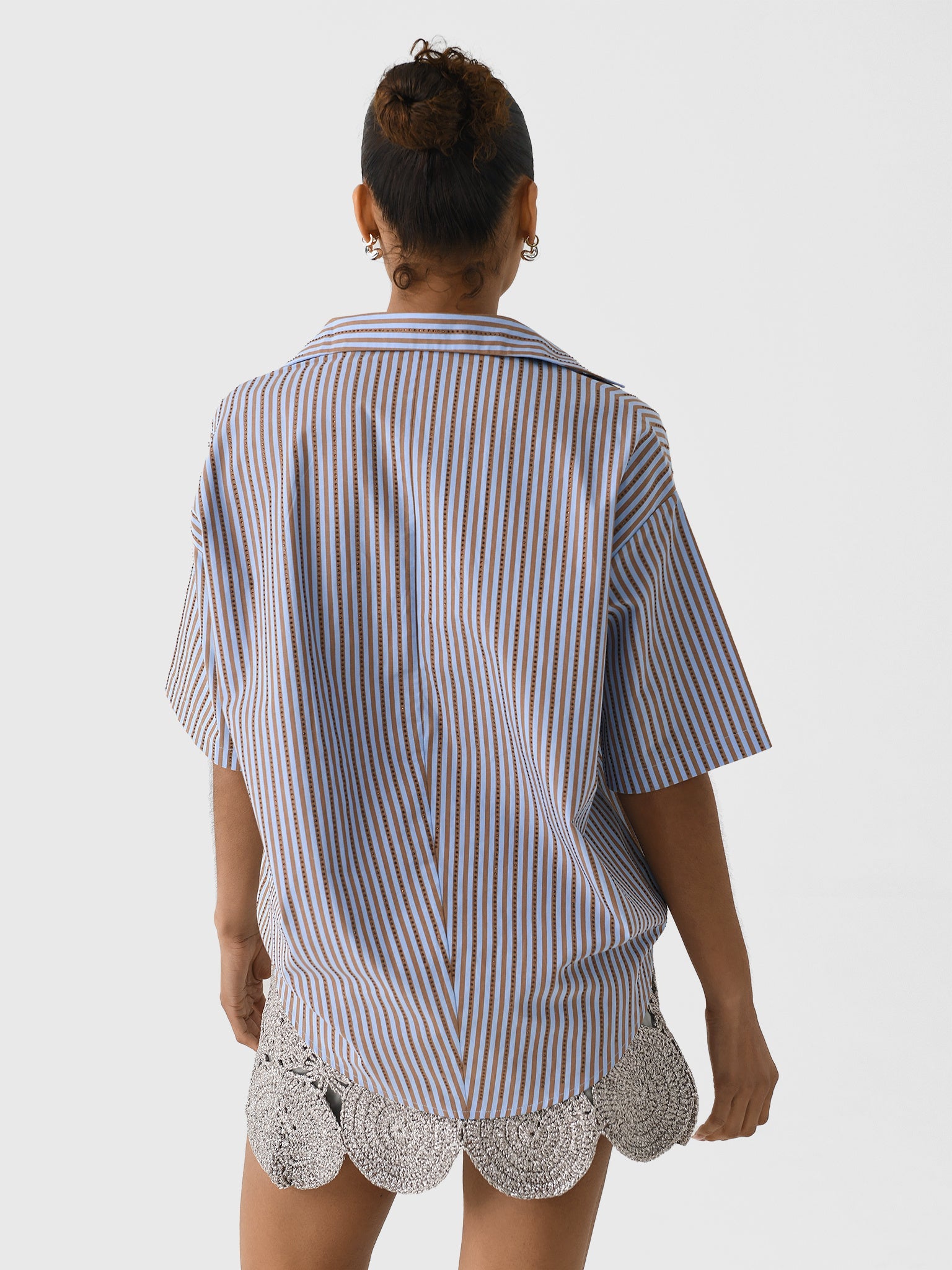 A Shirt Thing Women's Delilah Bling Stripes Shirt