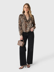 A Shirt Thing Women's Celine Printed Silk Shirt
