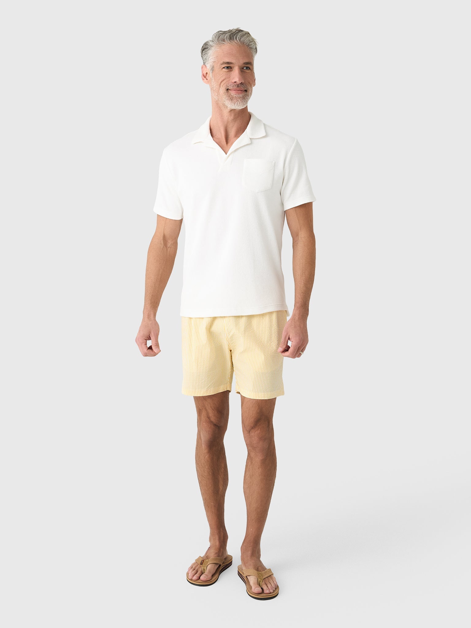 04651 / A Trip In A Bag Men's Seersucker Swim Trunk