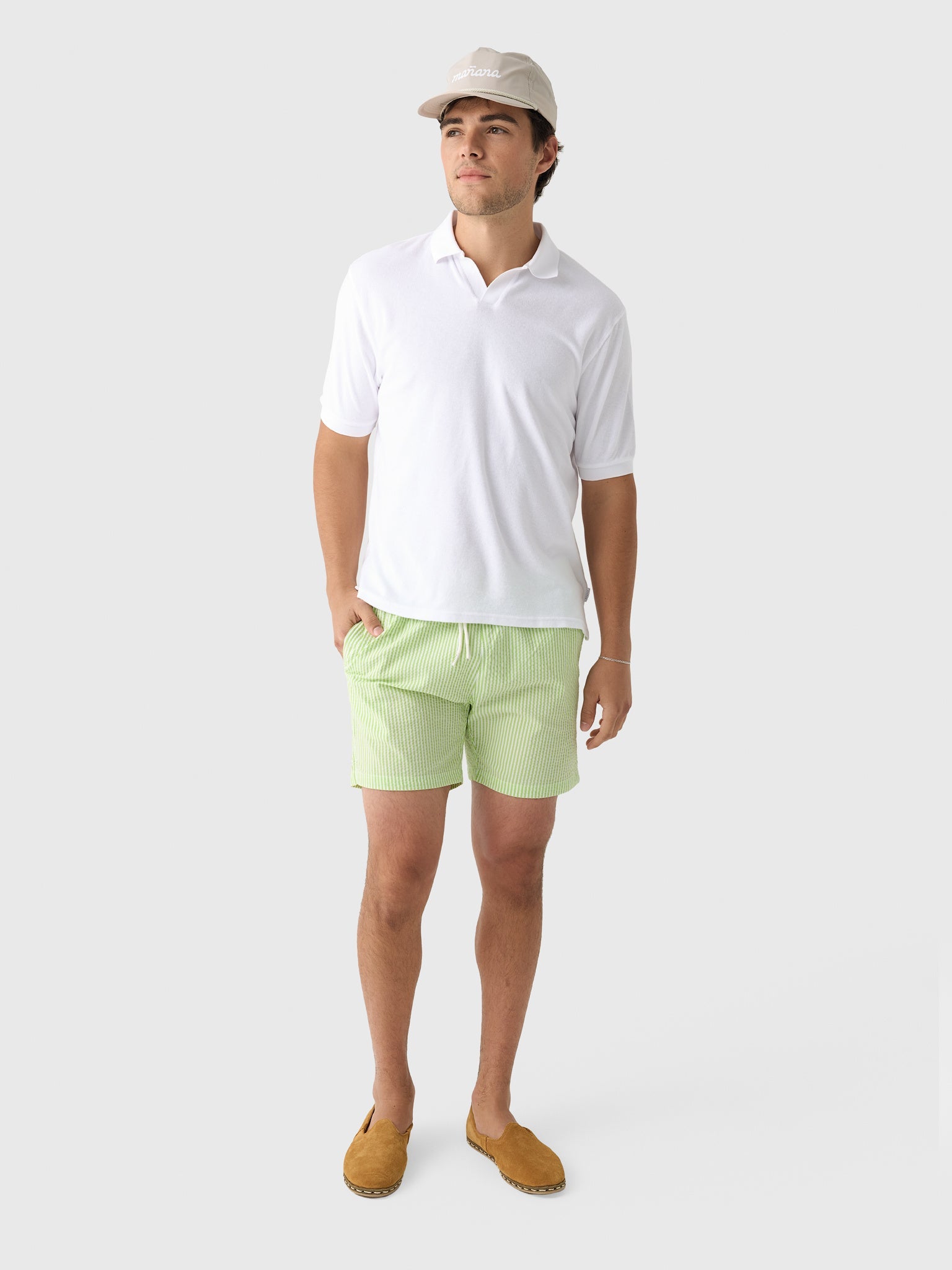 04651 / A Trip In A Bag Men's Terry Johnny Polo Shirt