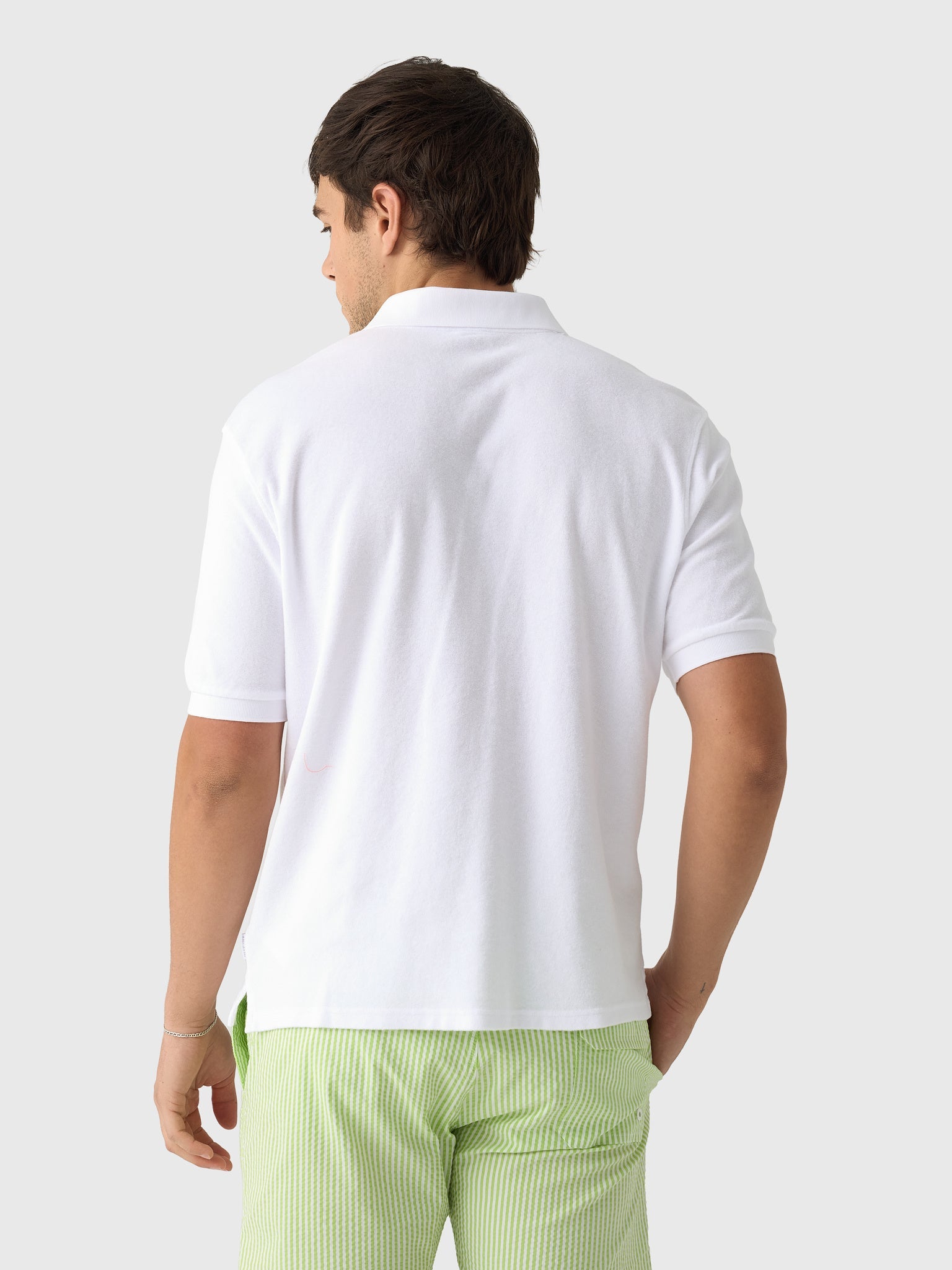 04651 / A Trip In A Bag Men's Terry Johnny Polo Shirt