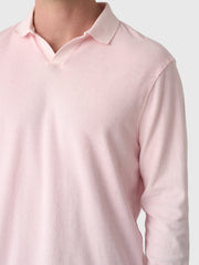 04651 / A Trip In A Bag Men's Terry Johnny Long Sleeve Polo
