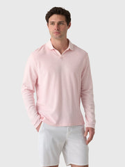 04651 / A Trip In A Bag Men's Terry Johnny Long Sleeve Polo