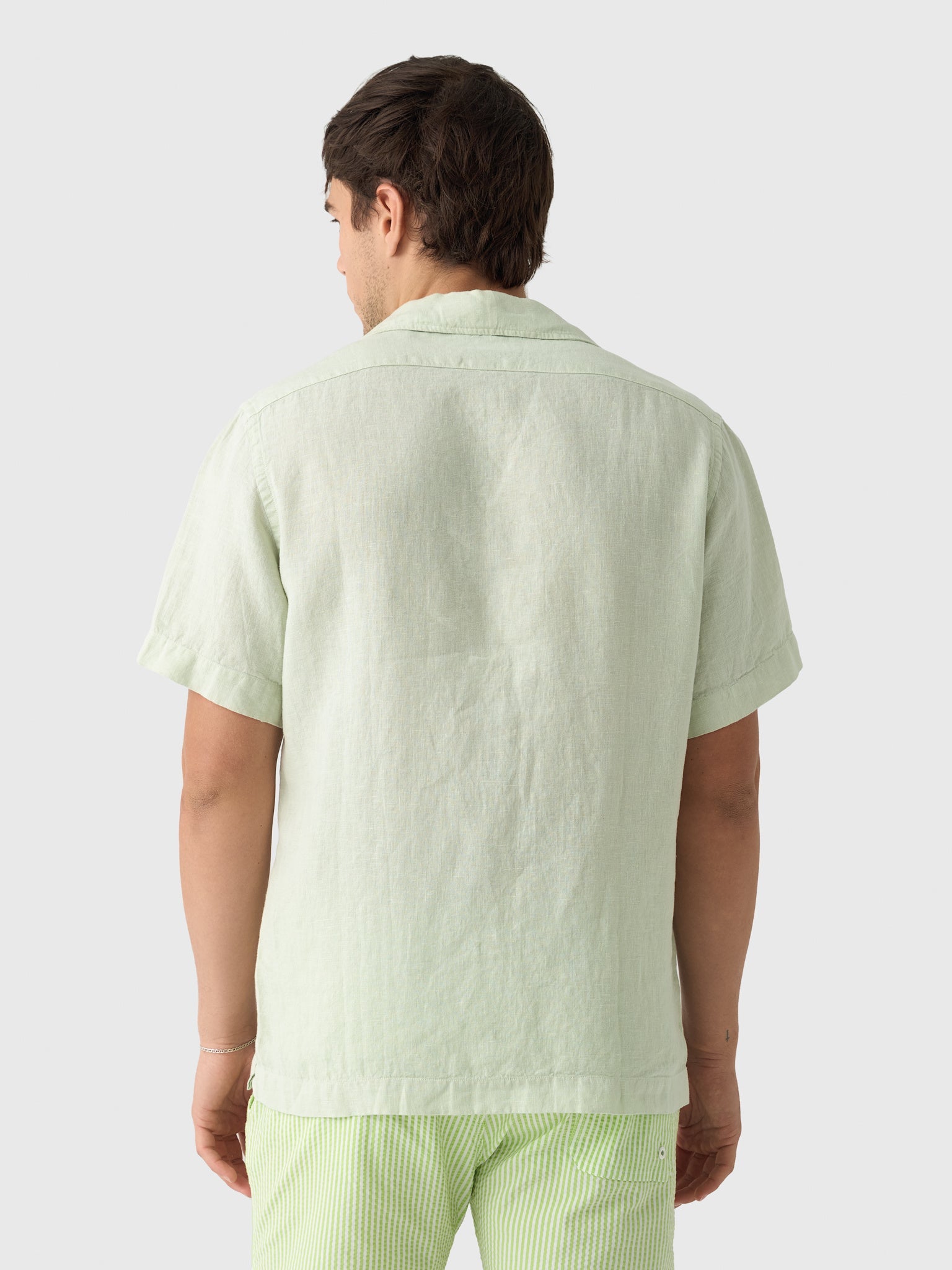 04651 / A Trip In A Bag Men's Linen Cuba Shirt