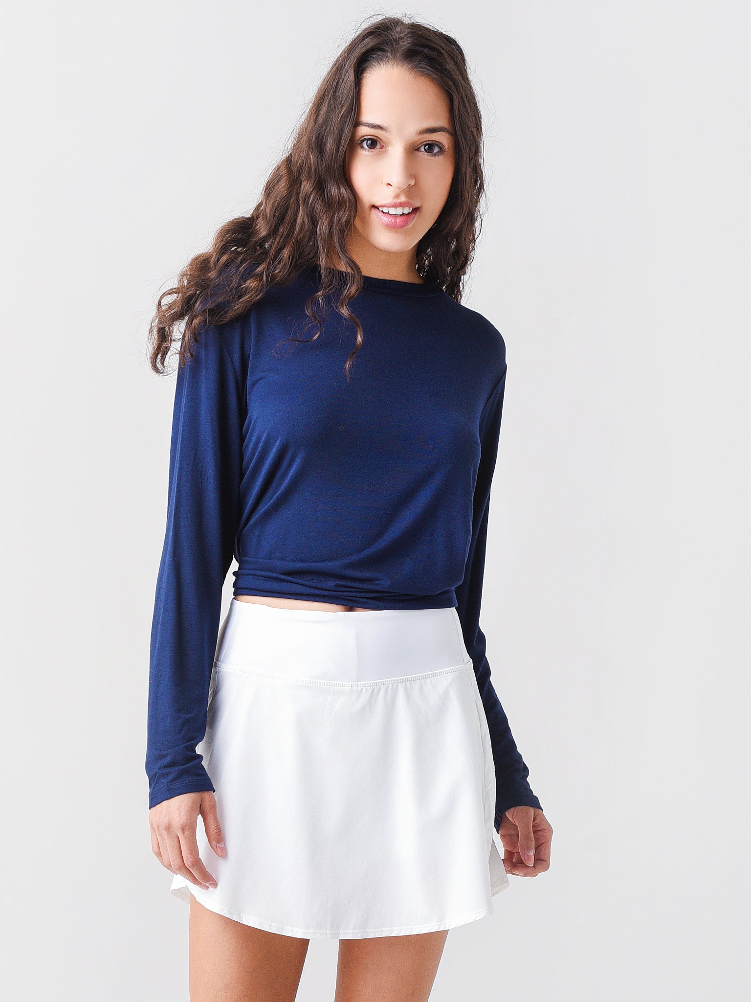 Addison Bay Women's Tie-Back Long Sleeve Top