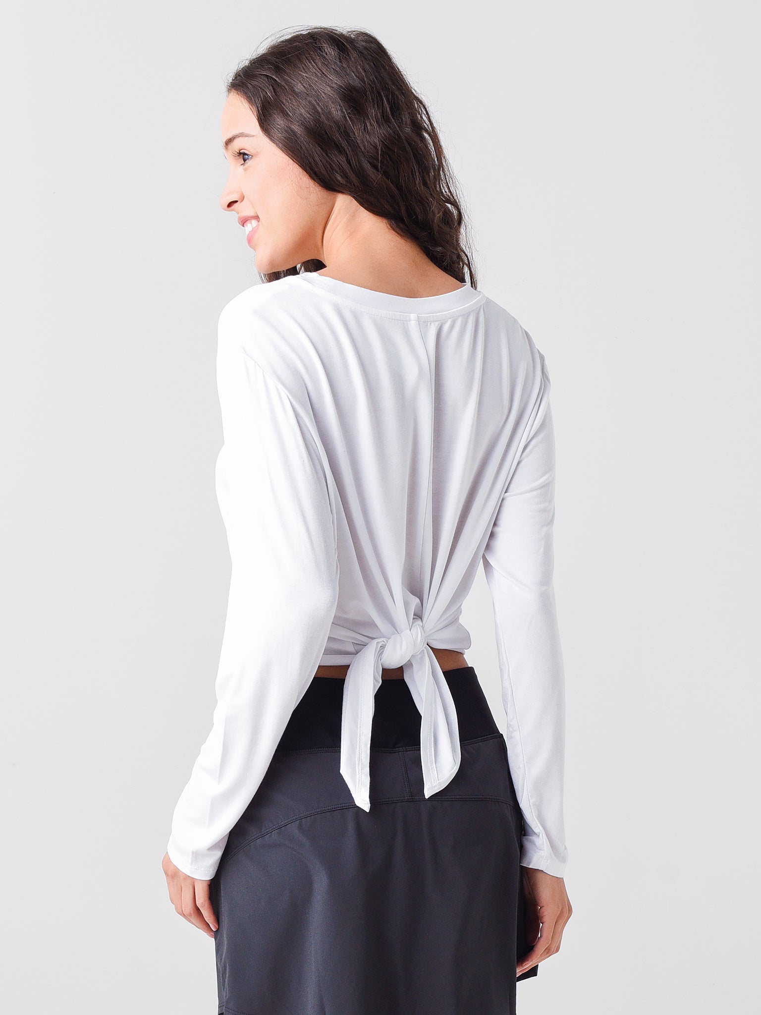 Addison Bay Women's Tie-Back Long Sleeve Top
