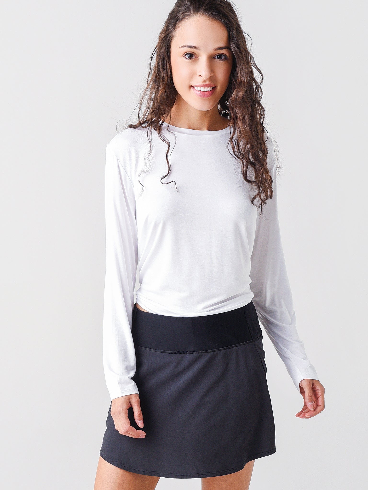 Addison Bay Women's Tie-Back Long Sleeve Top