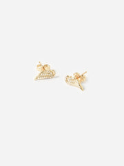 Adina Reyter Pavé Wing Earrings