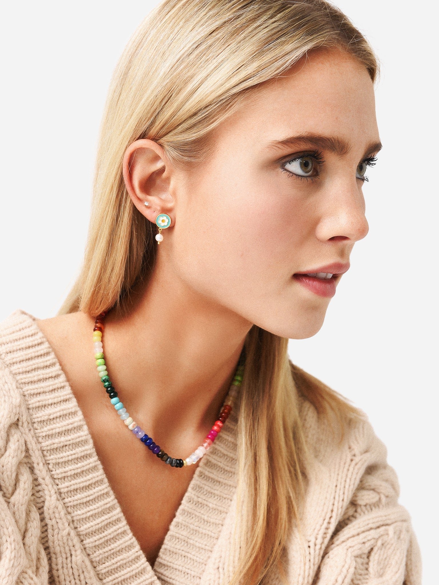 10 Deco Art Women's Flower Kiss Earrings