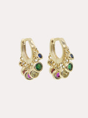 Accessory Concierge Rainbow Gem Drop Huggie Earring