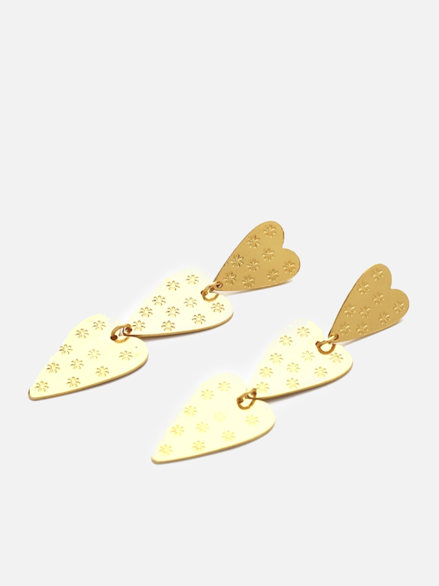 Accessory Concierge Hammered Heart Drop Earring