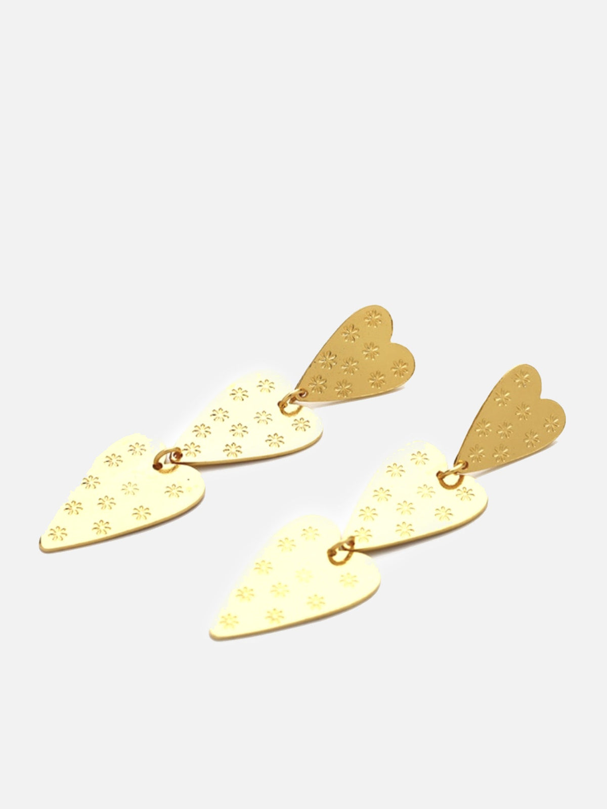 Accessory Concierge Hammered Heart Drop Earring
