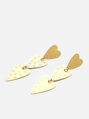 Accessory Concierge Hammered Heart Drop Earring