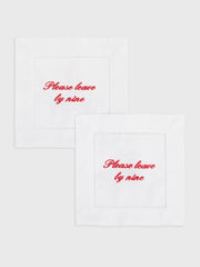 Abbode Leave By Nine Cocktail Napkin Set