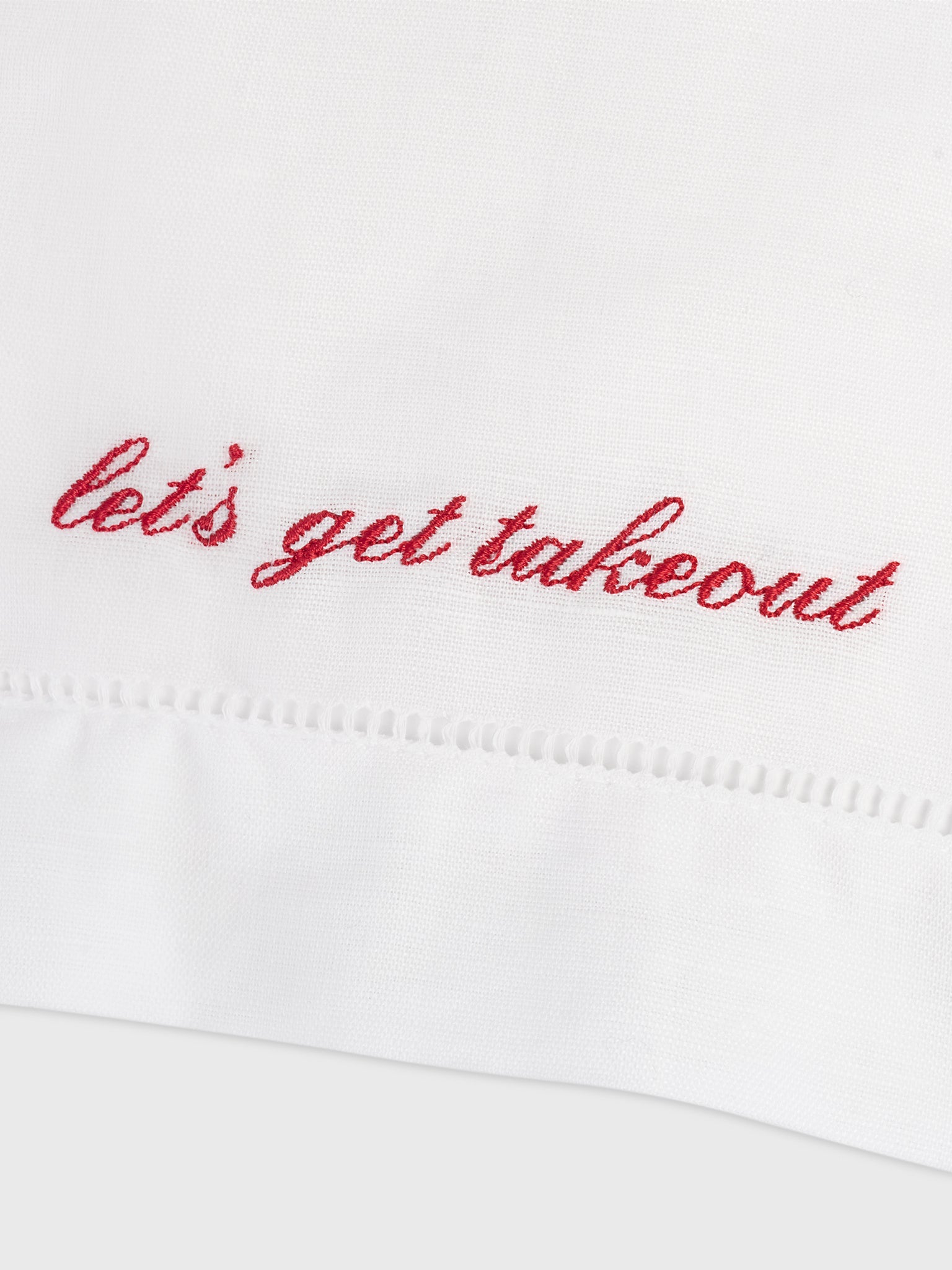 Abbode Let's Get Takeout Tea Towel