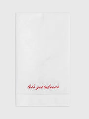 Abbode Let's Get Takeout Tea Towel