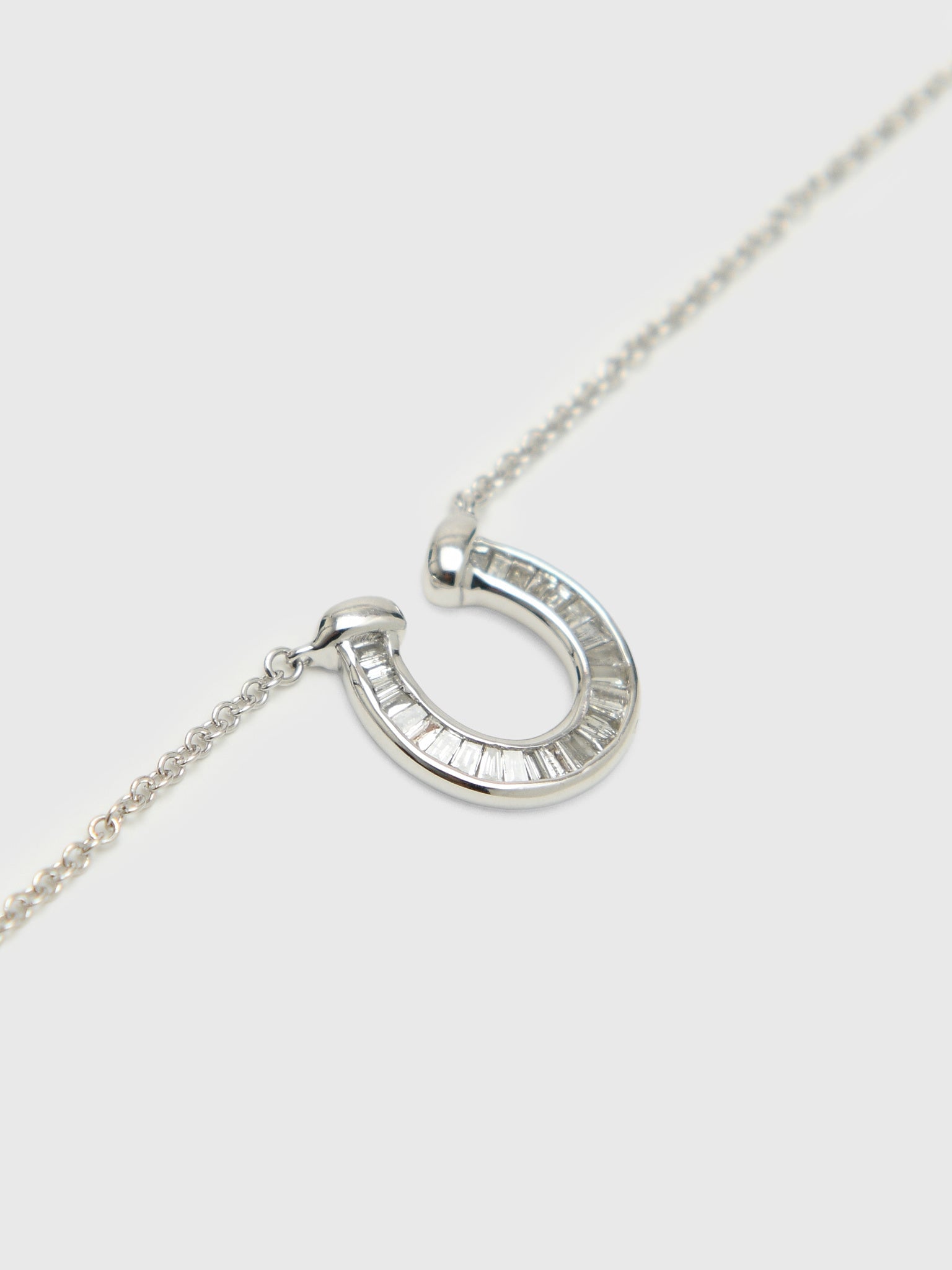 Adina Reyter Baguette Horseshoe Necklace