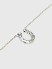 Adina Reyter Baguette Horseshoe Necklace
