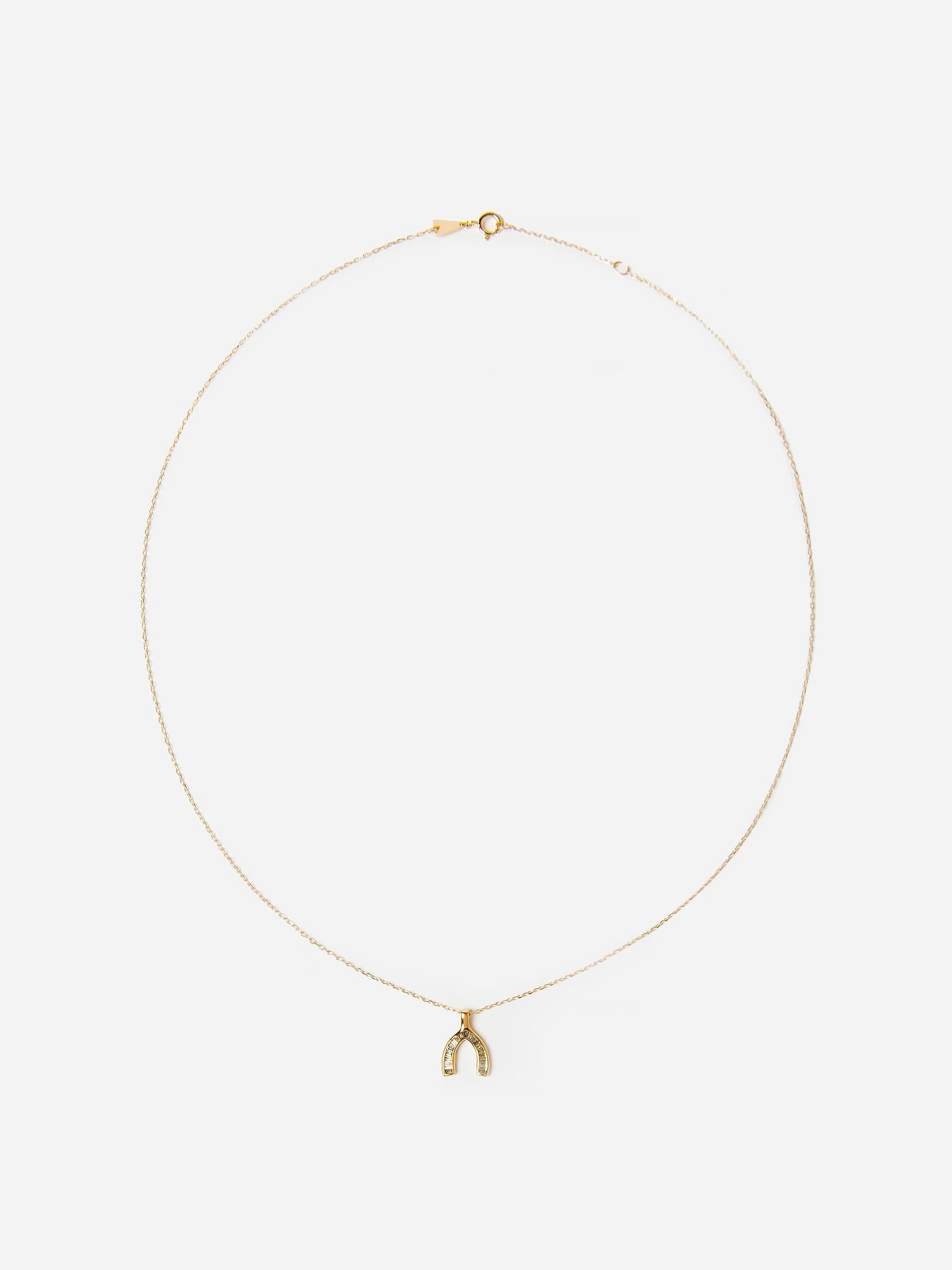 Adina Reyter Women's Baguette Wishbone Necklace
