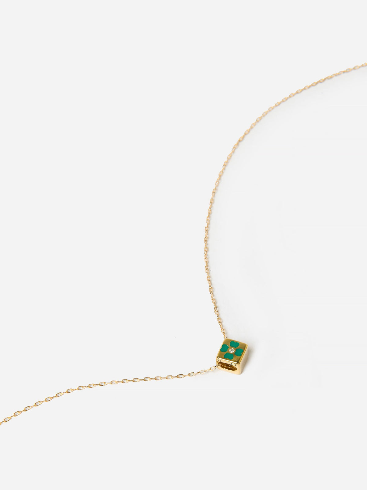 Adina Reyter Women's Bead Party Pavé Clover Block Necklace