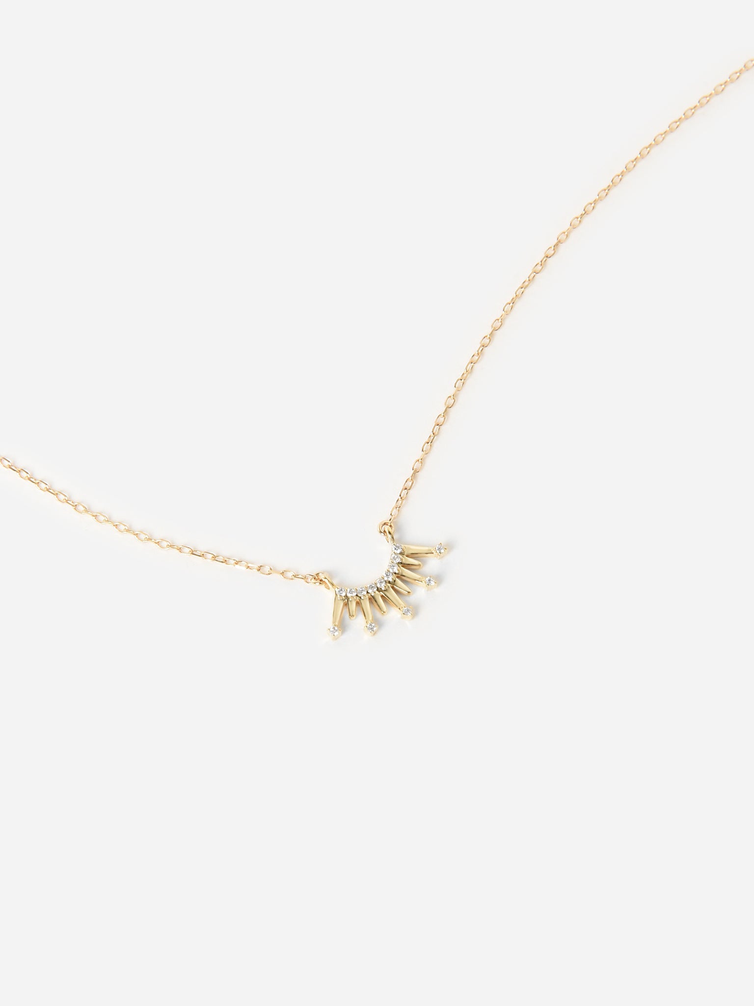 Adina Reyter Pavé Crown Necklace