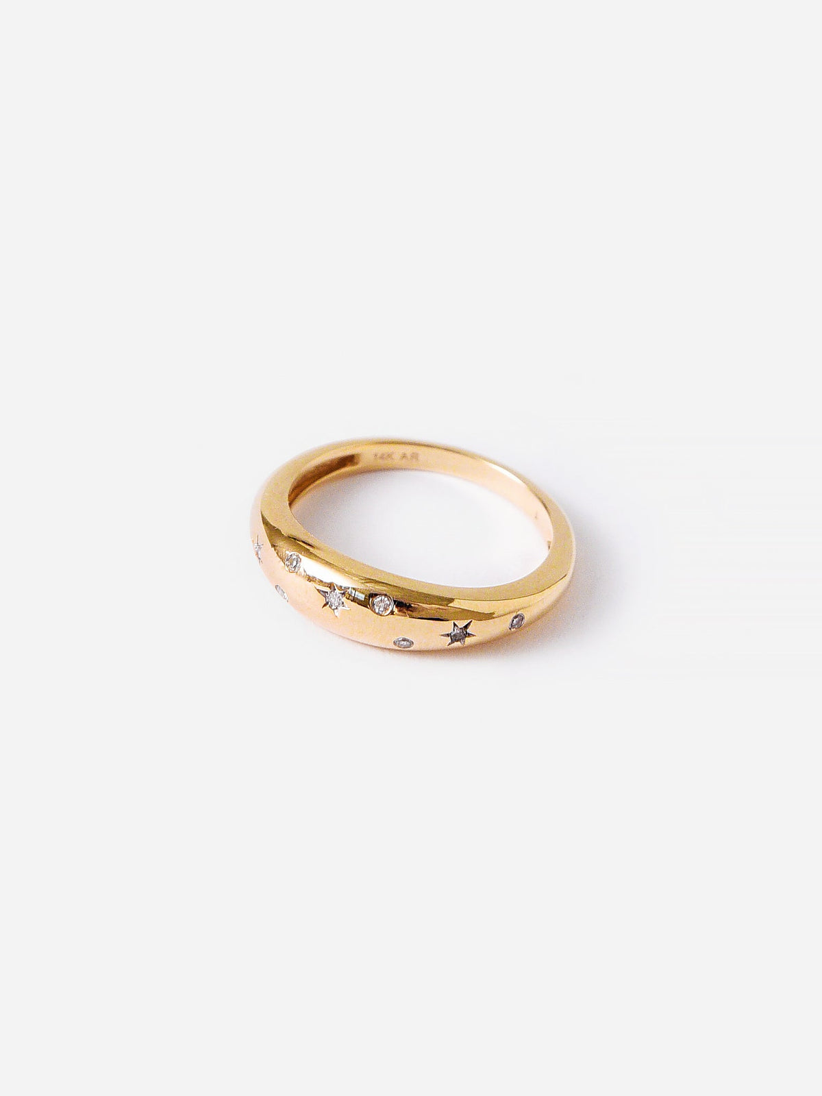 Adina Reyter Women's Celestial Diamonds Small Half Dome Ring