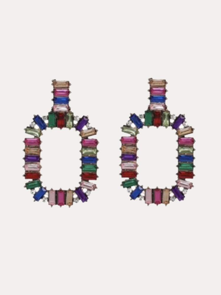 Accessory Concierge Rainbow Baguette Drop Earring