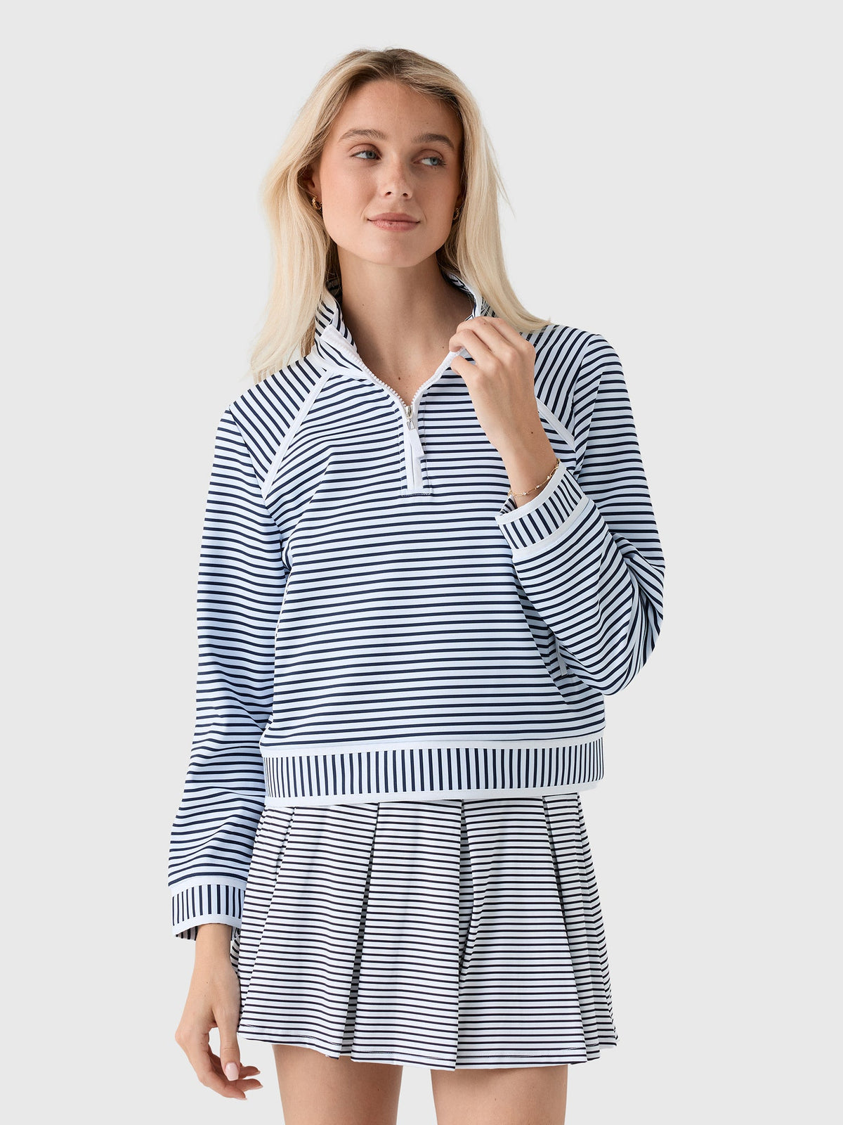 Addison Bay Women's Scuba Light Bainbridge Quarter-Zip Sweatshirt