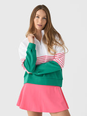 Addison Bay Women's Junior Varsity Quarter-Zip Sweatshirt