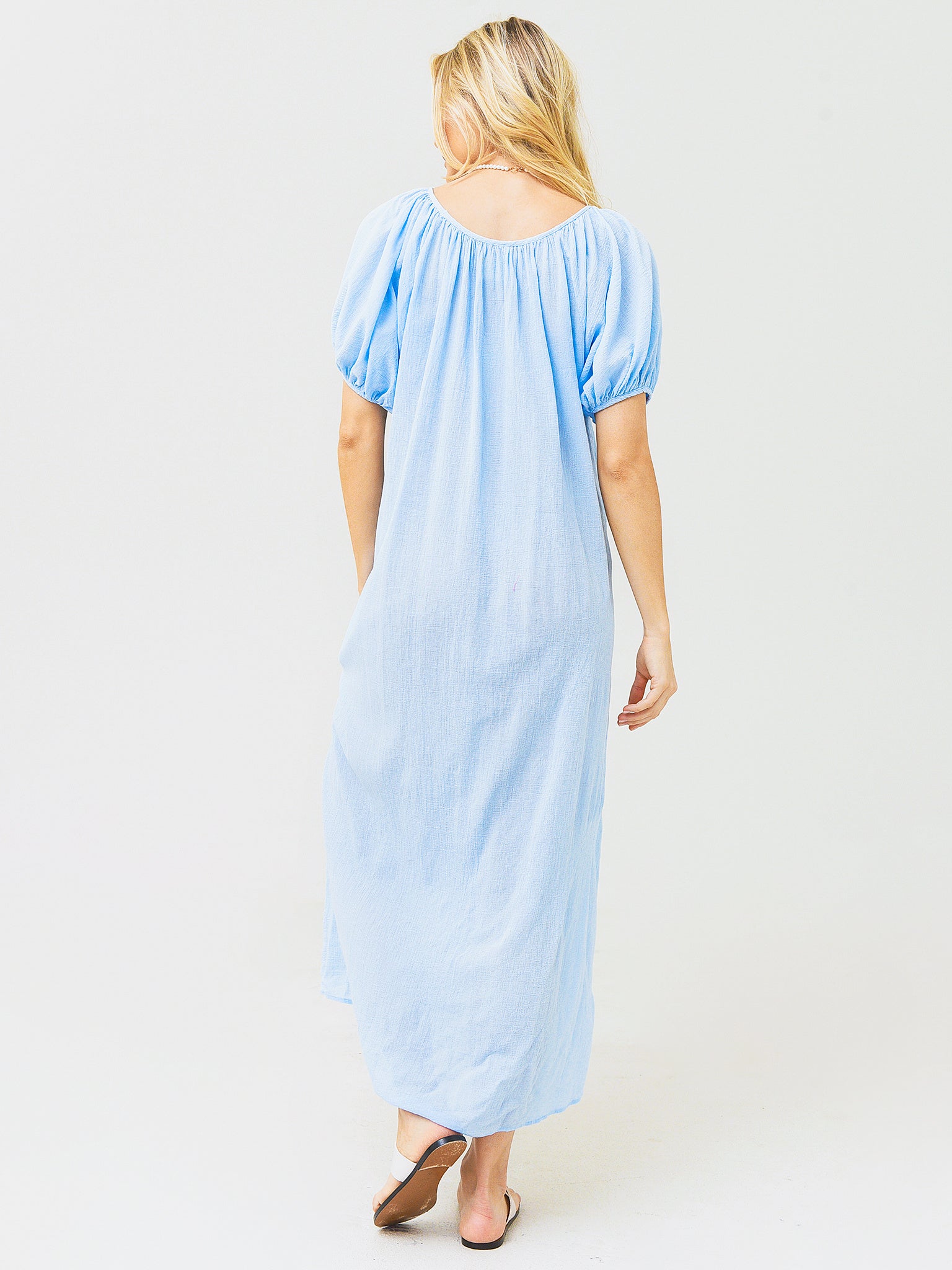 9 Seed Women's Sand Hill Cove Puff Sleeve Midi
