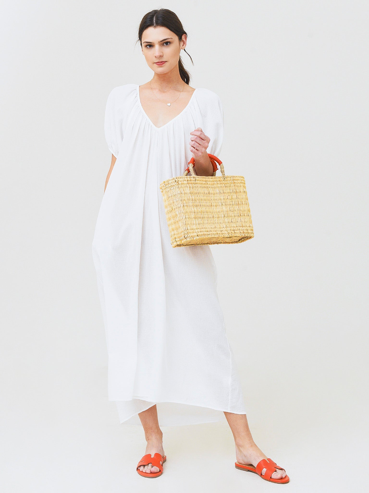 9 Seed Women's Sand Hill Cove Puff Sleeve Midi