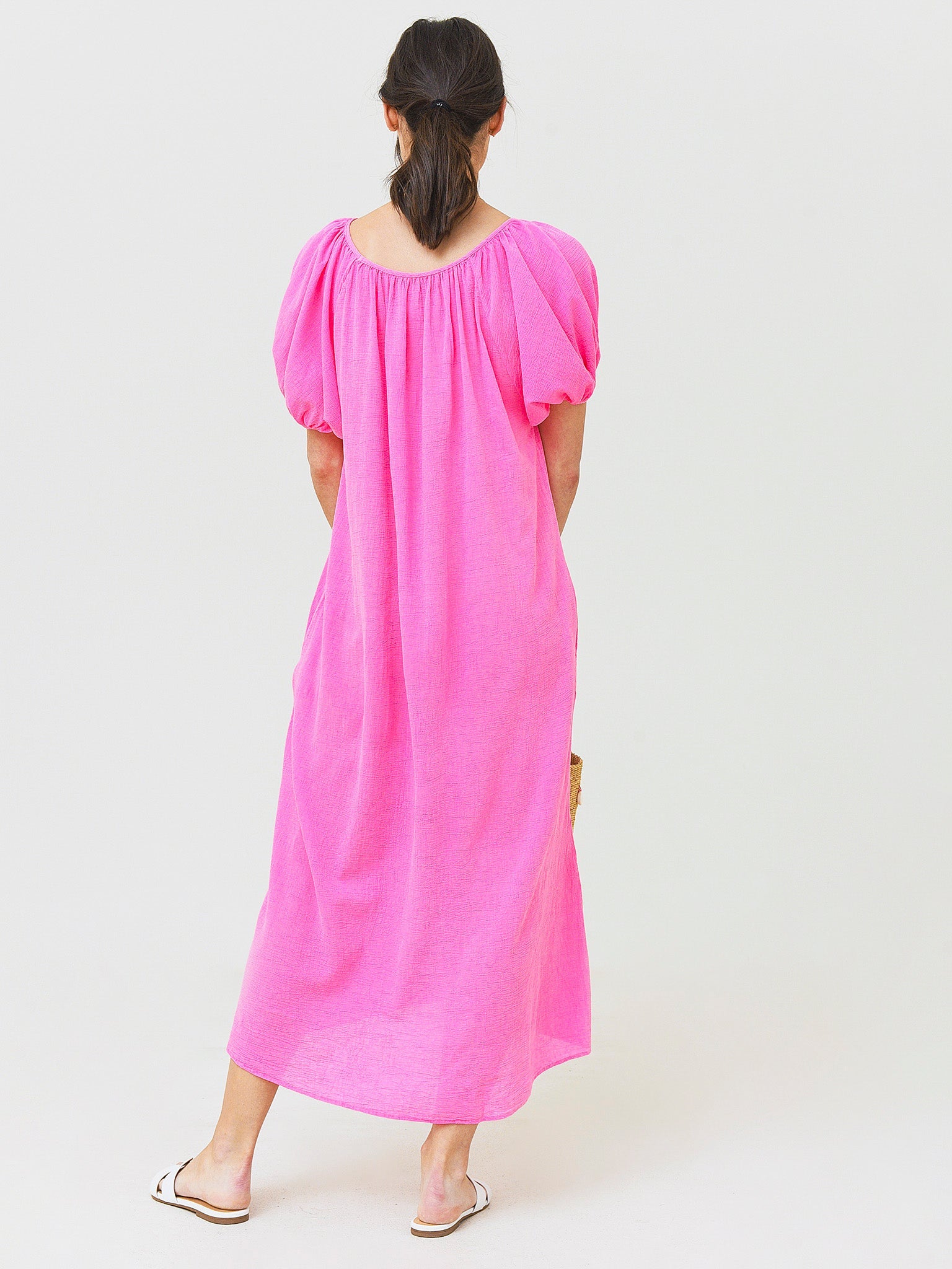 9 Seed Women's Sand Hill Cove Puff Sleeve Midi