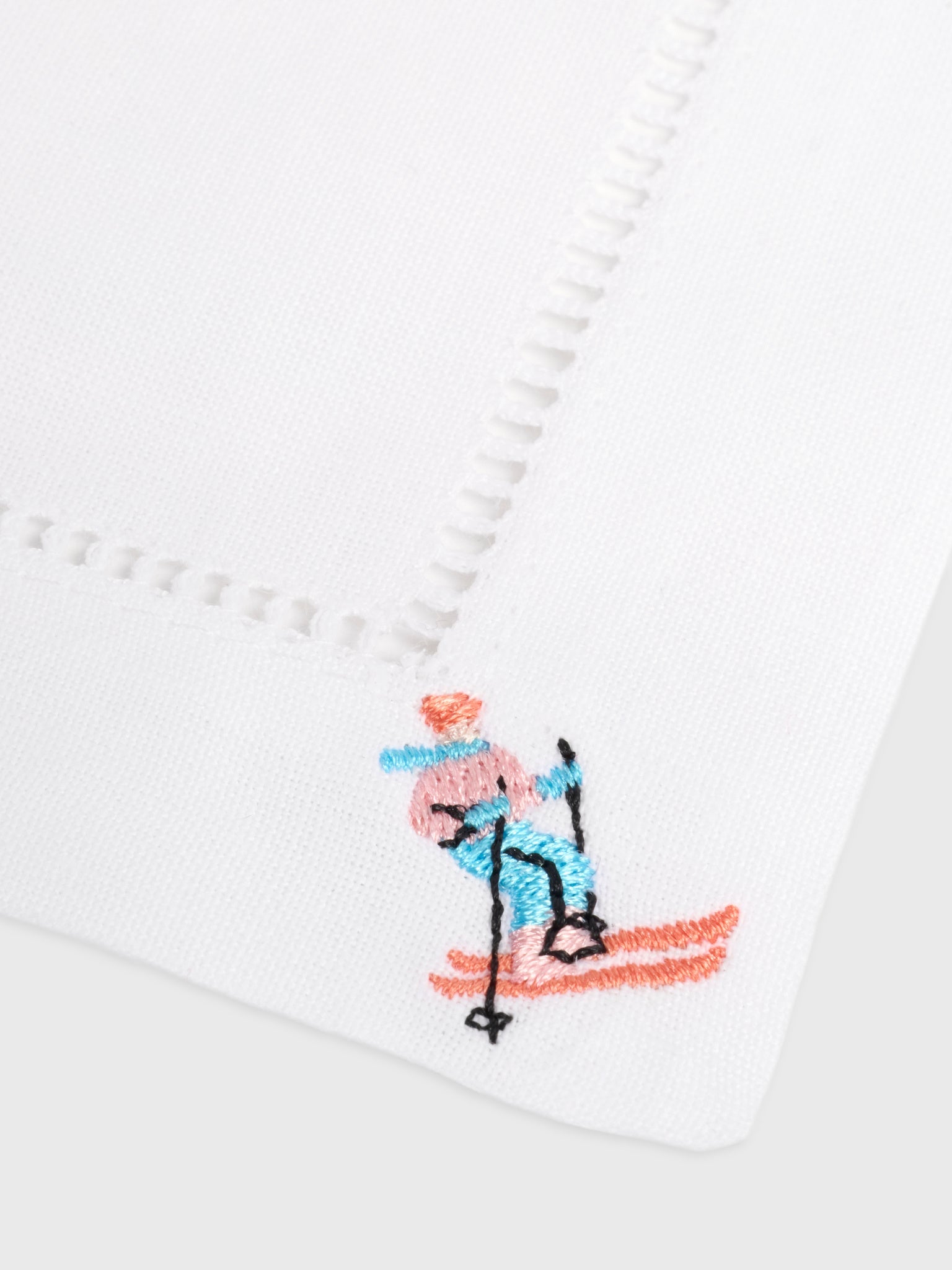 Abbode Skier Cocktail Napkin Set