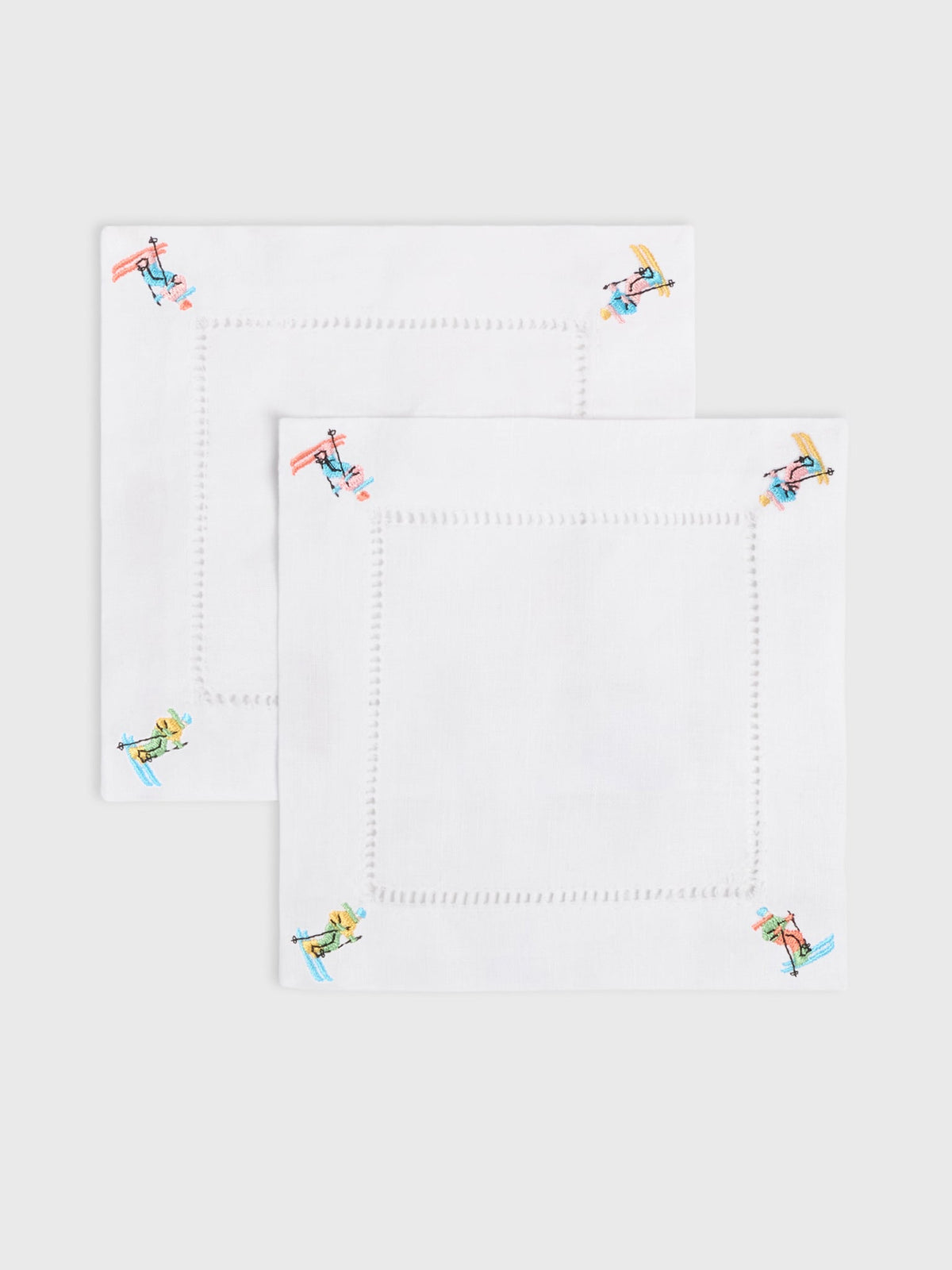 Abbode Skier Cocktail Napkin Set