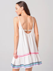 9 Seed Women's St. Tropez With Rainbow Ric-Rac Dress