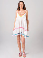 9 Seed Women's St. Tropez With Rainbow Ric-Rac Dress