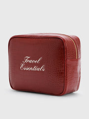 Abbode Travel Essentials Small Croc Pouch
