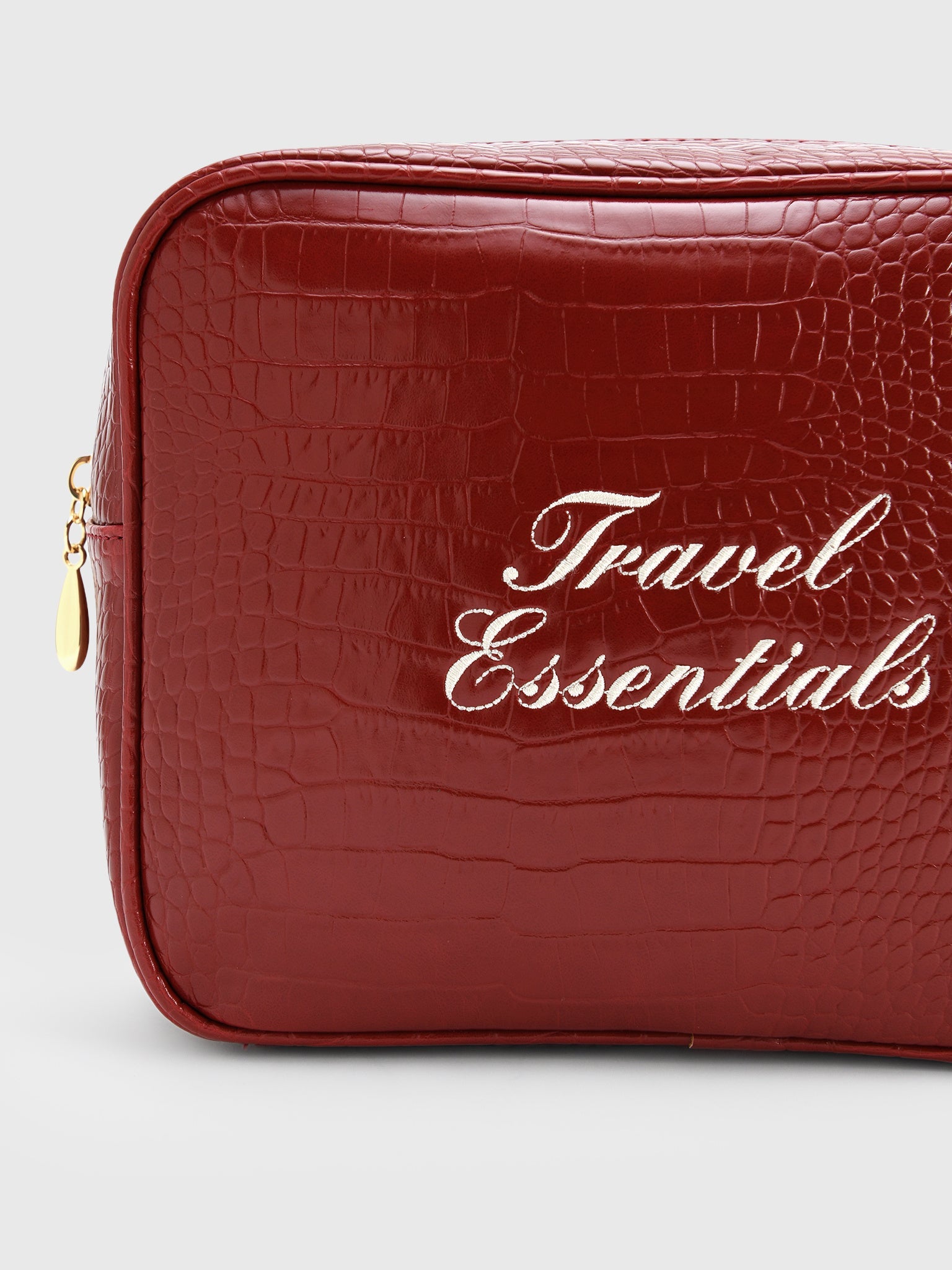 Abbode Travel Essentials Small Croc Pouch