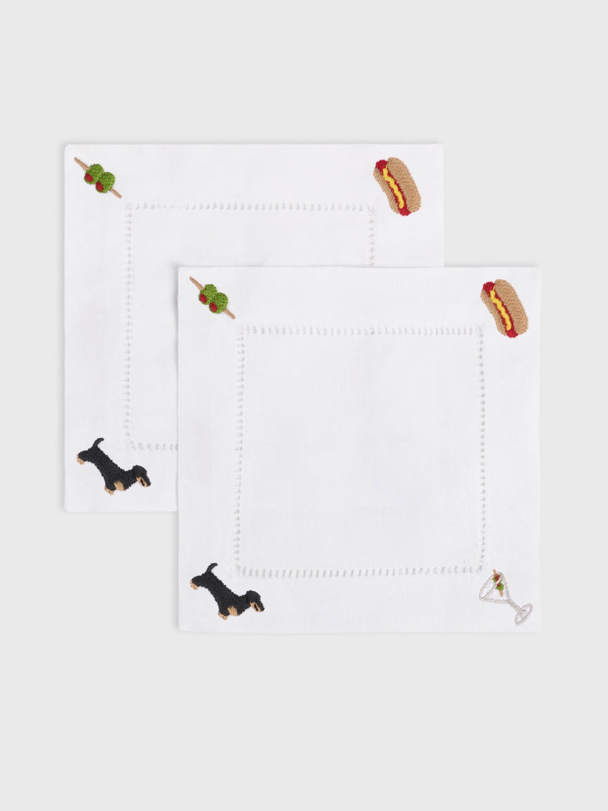Abbode Tinis & Weenies Cocktail Napkin Set