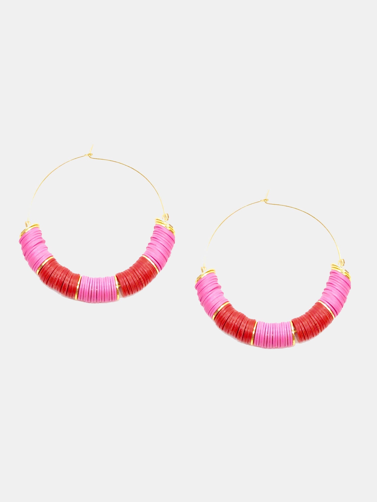 Accessory Concierge Valentina Colorblock Disc Hoop Earring