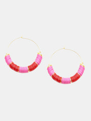 Accessory Concierge Valentina Colorblock Disc Hoop Earring